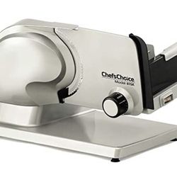 Chef'sChoice 615A Electric Meat Slicer Features Precision thickness Control & Tilted Food Carriage For Fast & Efficient Slicing with Removable Blade f