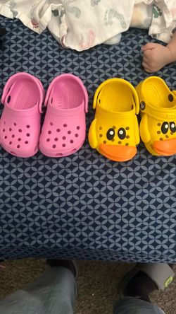 Baby crocs and shoes