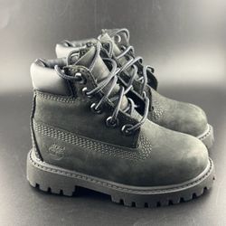 Timberland 6" Premium Boot Black Nubuck (TD) Sz 6c