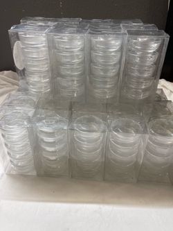 2.5" x .79" 5pc Tealight Glass Candle Holder Set Clear - Made By Design