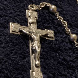 Vintage Sterling Silver Rosary