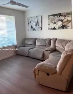 FREE SECTIONAL RECLINER