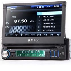Car Stereo Single Din Flip Up Screen (Open Box)never Used.