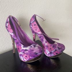 Purple And Gold Heels 