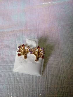Gold plated earrings