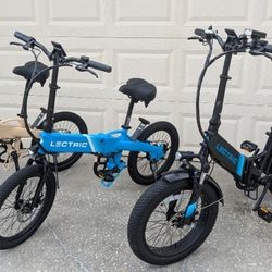 3 Ebikes (1 Lectric XP And 2 Lectric Lite)