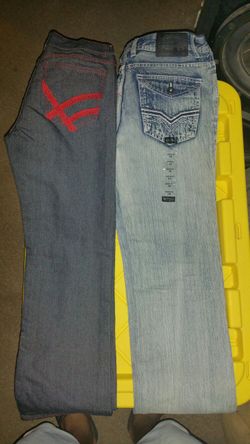 2 pair of size 14 boy jeans