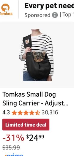Small Dog Sling Carrier. Brand New!! $20