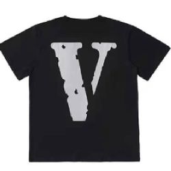 Black And Light Grey Vlone Shirt