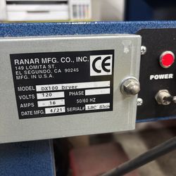 Ranar DX100 Conveyor Dryer
