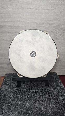 Remo Tar-Rine, 12" x 2-5/8", Fixed RENAISSANCE, German Silver Jingle, 10 Pairs x 2 Rows