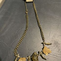 Gold Gemstone Necklace