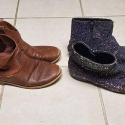 Two Pair Of Kids Boots