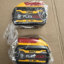 Dewalt Flex Volt Batteries 9ah 150ea