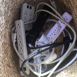 Like new electrical plug strips and extension cords all for only $20 firm