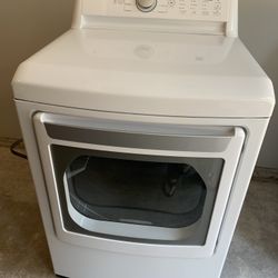 LG 7.3 cu. ft. ELECTRIC White Dryer with Sensor Dry 