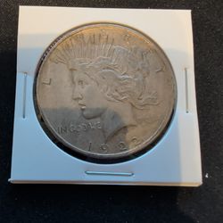 1922 Silver Peace Dollar. 