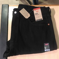 New Levi’s 501 Black Mens jeans 