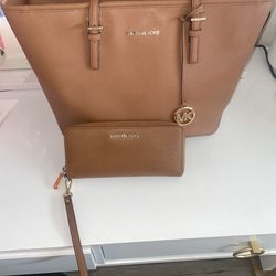 Michael Kors bag and Wallet