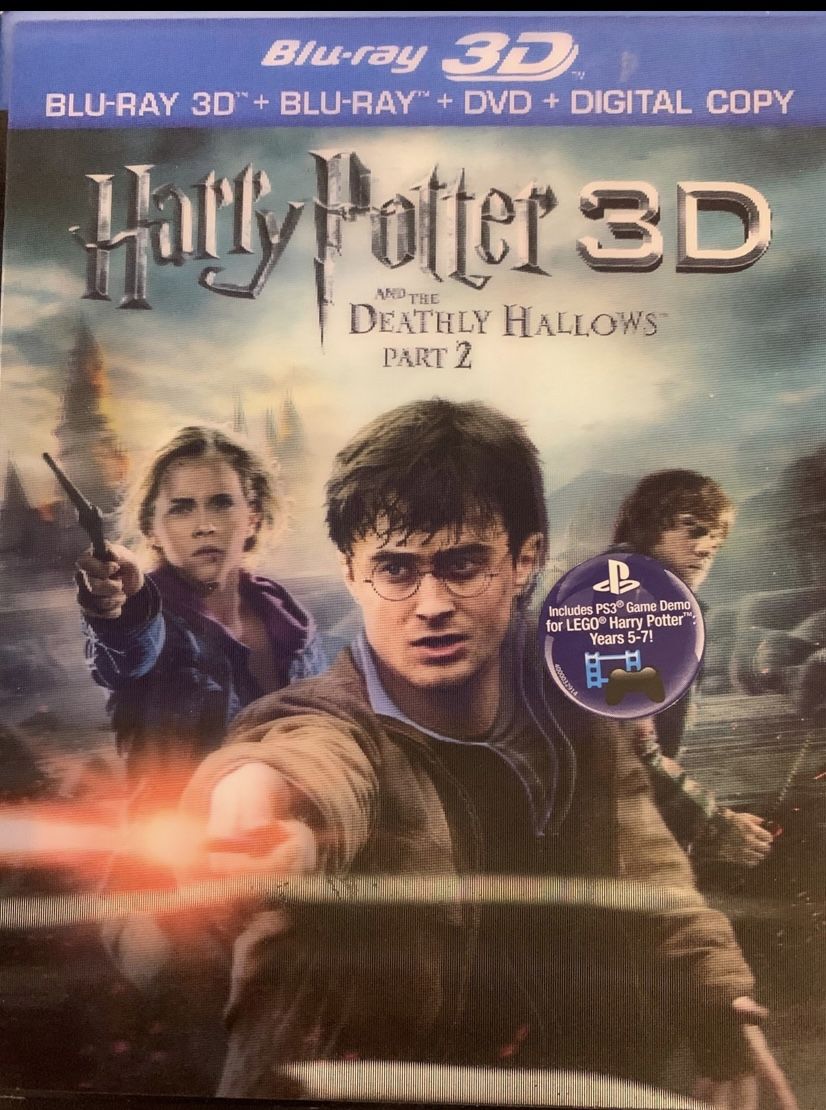 HARRY POTTER And The DEATHLY HALLOWS Part 2 3D (3D Blu-Ray + Blu-Ray + DVD+Digital)