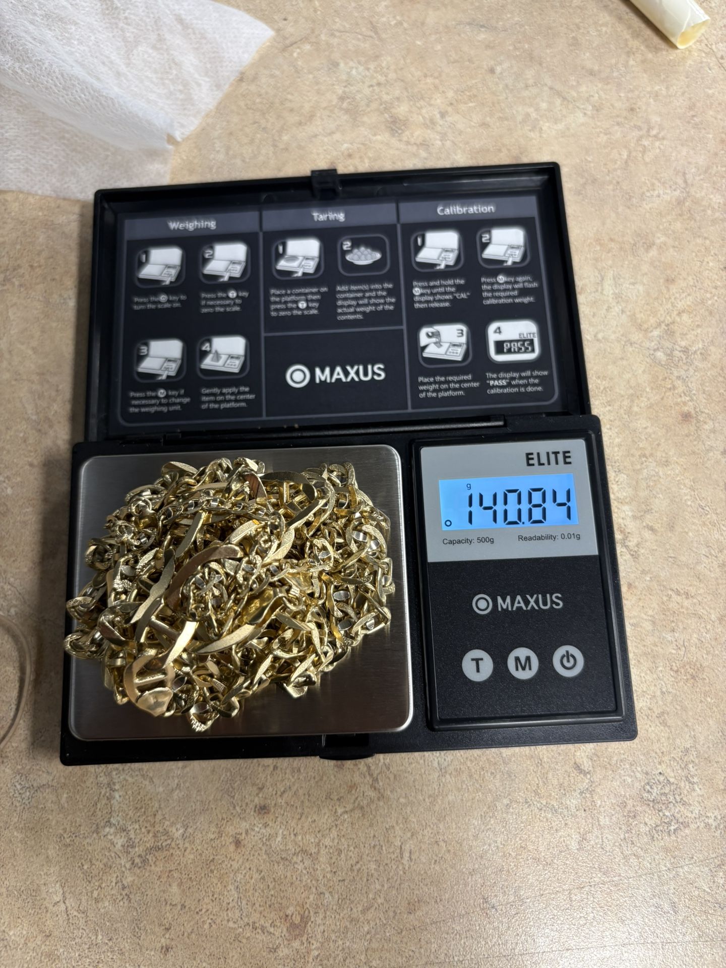 14k Gold  Mariner Link 