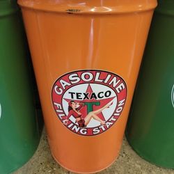Orange Texaco Gasoline Barrel