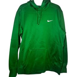 Men Green Bike Hoodie Size Large