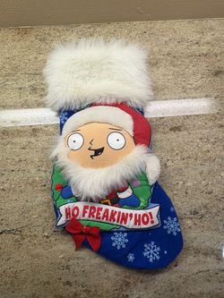 Family Guy Stewie “Ho Freakin’ Ho!” Blue Christmas Stocking