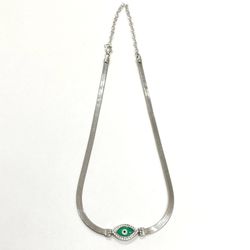 Sterling Silver .925 eye necklace 