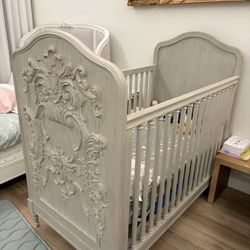 RH Restoration Hardware Luxury Baby Crib + Mattress