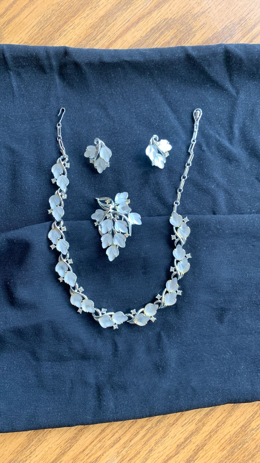Brooch, Necklace, Earrings