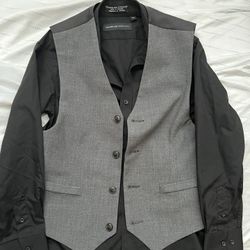 Kids Dress Shirt And Vest