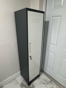 Gabinete de Almacenamiento con Escoba de Metal, Gabinete Estrecho con Ganchos, Gabinete Delgado