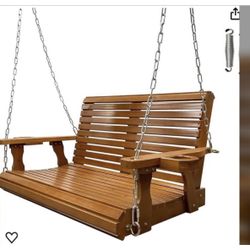 Wooden Porch Swing 2-Seater, Bench Swing