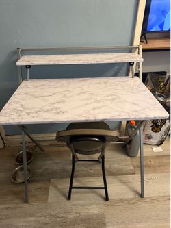 Desk and chair