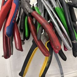 All kinds of pliers and tools