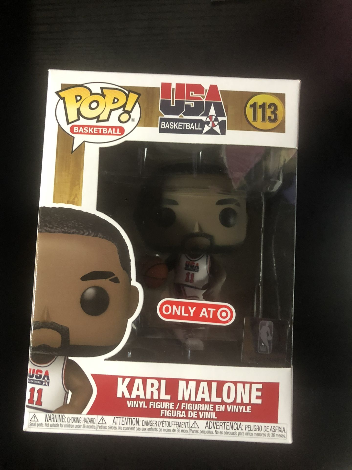 Team USA Funko Pops Karl Malone And Magic Johnson 