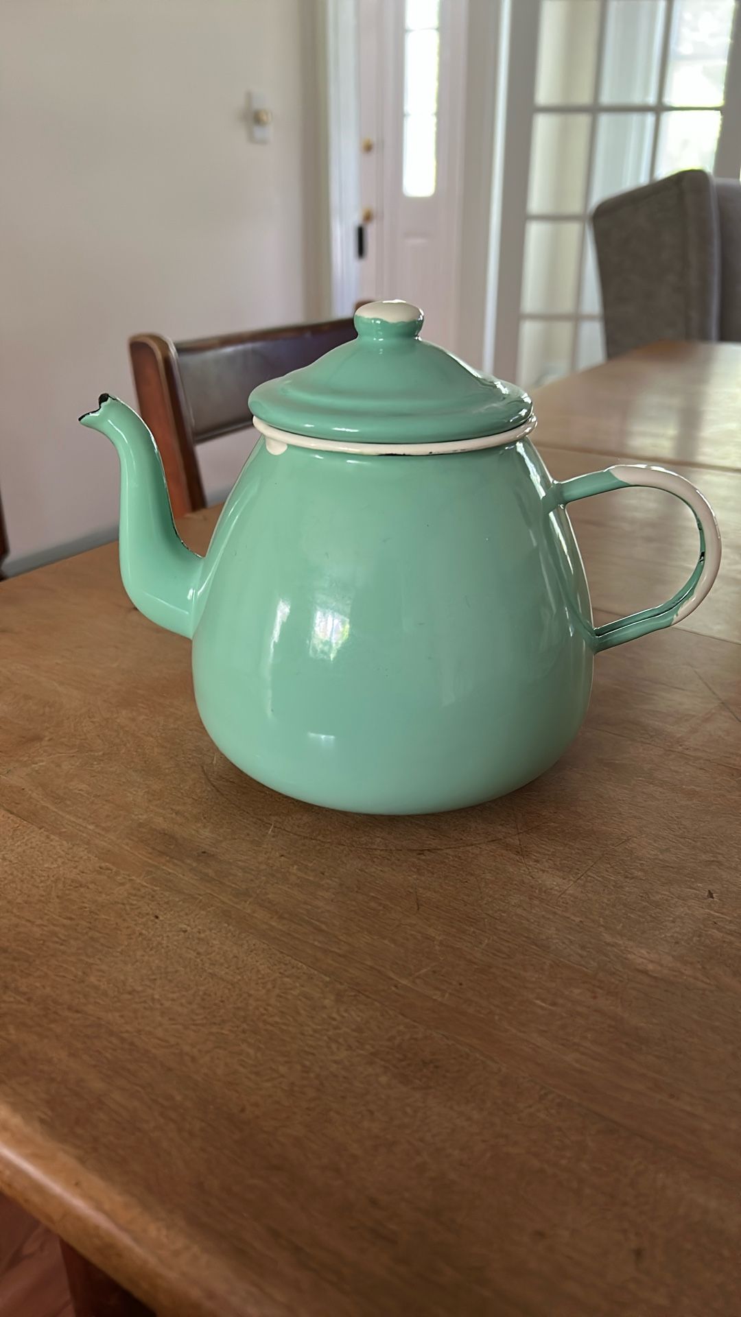 Enamel Tea Pot Vintage