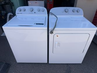 Whirlpool Washer and Electric dryer removable agitator