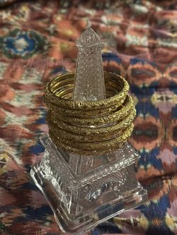 Yellow  Gold Plated Bangles 