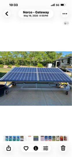 Four panel adjustable Solar rack
