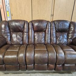 La-Z-Boy Reclining Leather Sofa