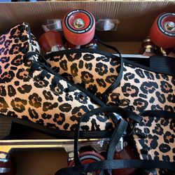 Impala Leopard Roller Skates Size 9 $50