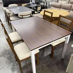 Wooden Dining Table with chairs