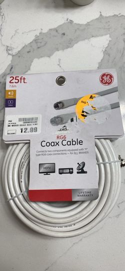 GE RG6 Coax Cable 25ft