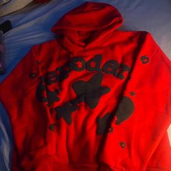 hellstar|denim tier| spider hoodie