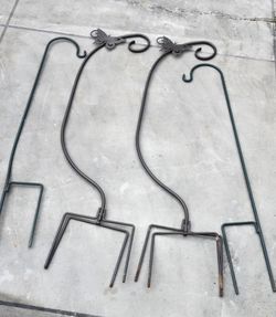 Metal basket hooks $40.00 the set of 4