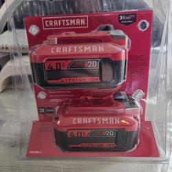 Craftsman 20v 4.0ah batteries
