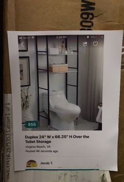 New Over the Toilet Storage