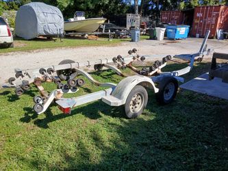 22ft Dual Axle Trailer Structurally Sound Needs Odds And Endsl